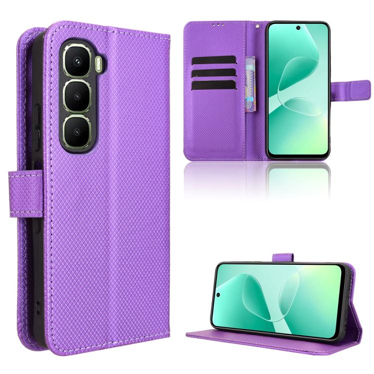 Diamond Texture Leather Phone Case, For Infinix Note 60 / 60 Pro 5G, For Infinix Hot 60i 5G / Tecno Spark Go 5G, For Infinix Hot 60i 4G / Hot 60 5G, For Infinix Hot 60 Pro+ 4G