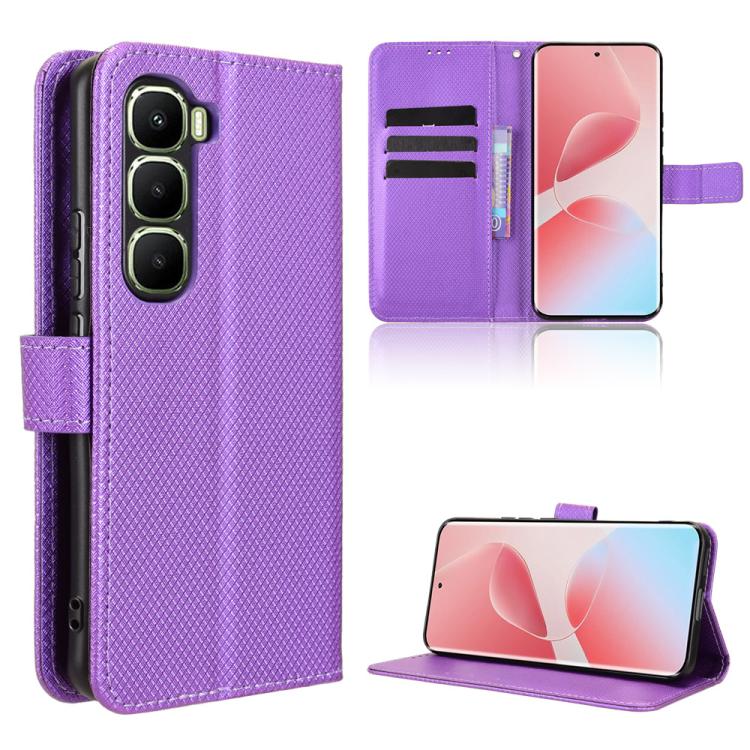 Diamond Texture Leather Phone Case, For Infinix Note 60 / 60 Pro 5G, For Infinix Hot 60i 5G / Tecno Spark Go 5G, For Infinix Hot 60i 4G / Hot 60 5G, For Infinix Hot 60 Pro+ 4G