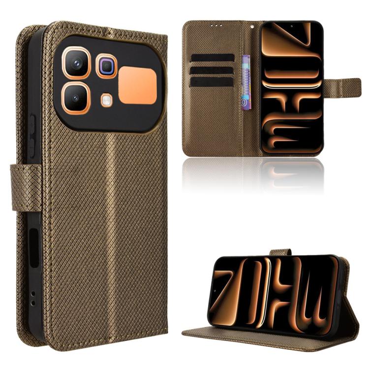 Diamond Texture Leather Phone Case, For Infinix Note 60 / 60 Pro 5G, For Infinix Hot 60i 5G / Tecno Spark Go 5G, For Infinix Hot 60i 4G / Hot 60 5G, For Infinix Hot 60 Pro+ 4G