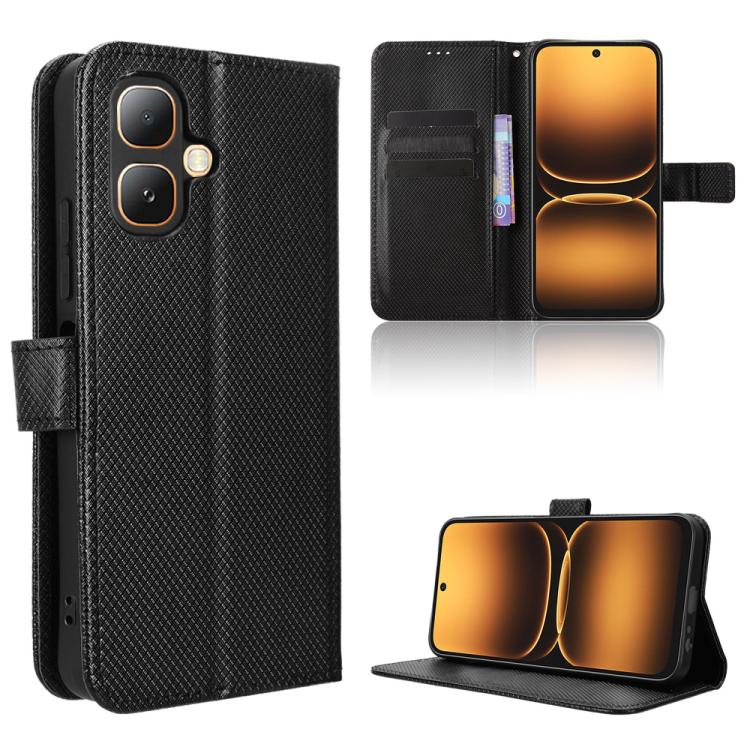 Diamond Texture Leather Phone Case, For Infinix GT 50 Pro 5G, For Infinix Note 60 Ultra 5G, For Infinix Note Edge 5G, For Infinix Smart 20 4G