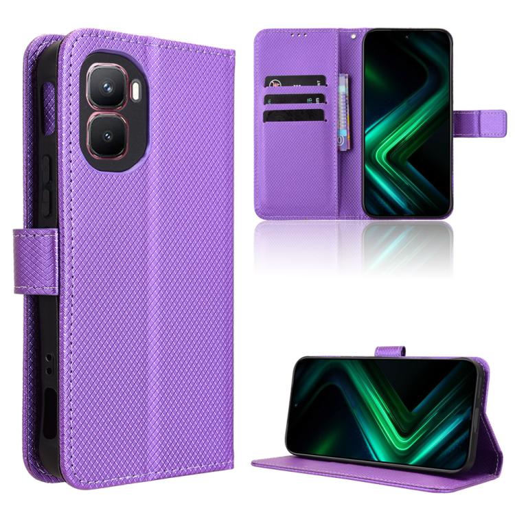 Diamond Texture Leather Phone Case, For Infinix GT 50 Pro 5G, For Infinix Note 60 Ultra 5G, For Infinix Note Edge 5G, For Infinix Smart 20 4G