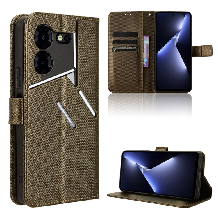 Diamond Texture Leather Phone Case, For Tecno Spark 20 Pro 4G, For Tecno Spark Go 2024, For Tecno Spark 20 4G, For Tecno Pova 5 Pro