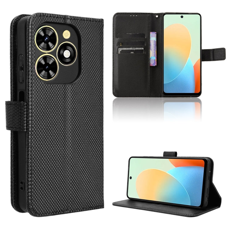 Diamond Texture Leather Phone Case, For Tecno Spark 20 Pro 4G, For Tecno Spark Go 2024, For Tecno Spark 20 4G, For Tecno Pova 5 Pro
