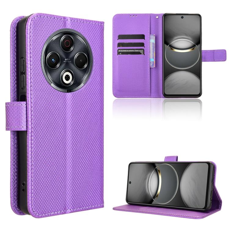 Diamond Texture Leather Phone Case, For Tecno Spark 30 Pro 4G, For Tecno Spark 30 4G, For Tecno Spark Go 1 / Pop 9 / Spark Go 2025, For Tecno Spark 30C 4G