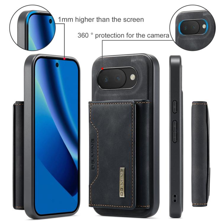 DG.MING M2 Series 3-Fold Multi Card Bag + Magnetic Phone Case, For Google Pixel 10a, For Google Pixel 9a, For Google Pixel 9 Pro XL, For Google Pixel 9 / 9 Pro