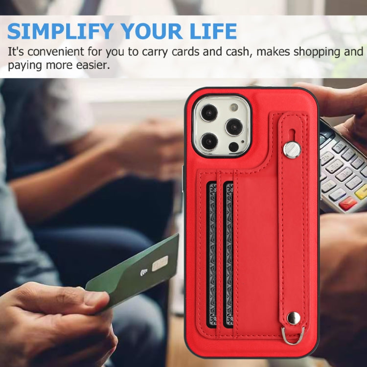 Shockproof Leather Phone Case with Wrist Strap, For iPhone 12 Pro Max, For iPhone 11, For iPhone 11 Pro, For iPhone 11 Pro Max