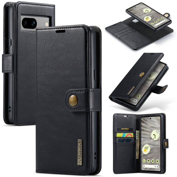 DG.MING Crazy Horse Texture Detachable Magnetic Leather Phone Case, For Google Pixel 10a, For Google Pixel 9a, For Google Pixel 8a, For Google Pixel 8 Pro
