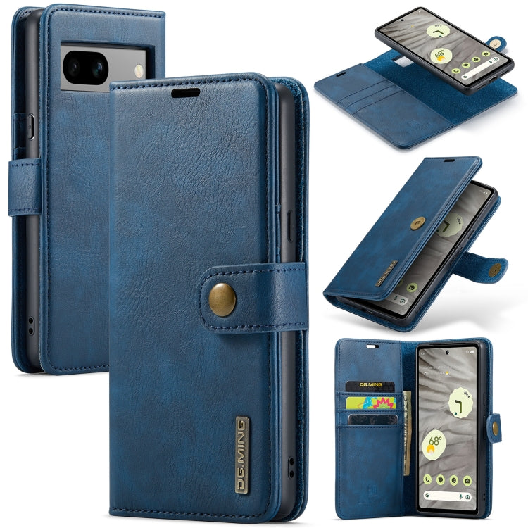 DG.MING Crazy Horse Texture Detachable Magnetic Leather Phone Case, For Google Pixel 10a, For Google Pixel 9a, For Google Pixel 8a, For Google Pixel 8 Pro
