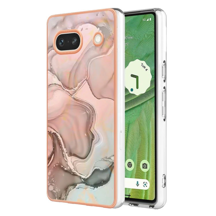 Electroplating Marble Dual-side IMD Phone Case, For Google Pixel 8, For Google Pixel 7a