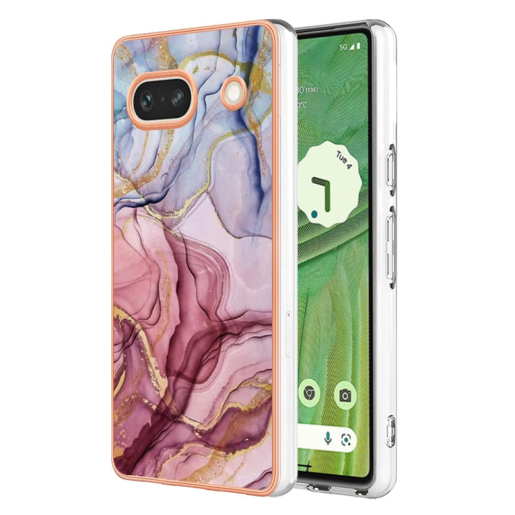 Electroplating Marble Dual-side IMD Phone Case, For Google Pixel 8, For Google Pixel 7a
