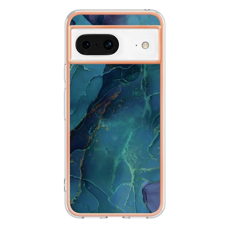 Electroplating Marble Dual-side IMD Phone Case, For Google Pixel 8, For Google Pixel 7a