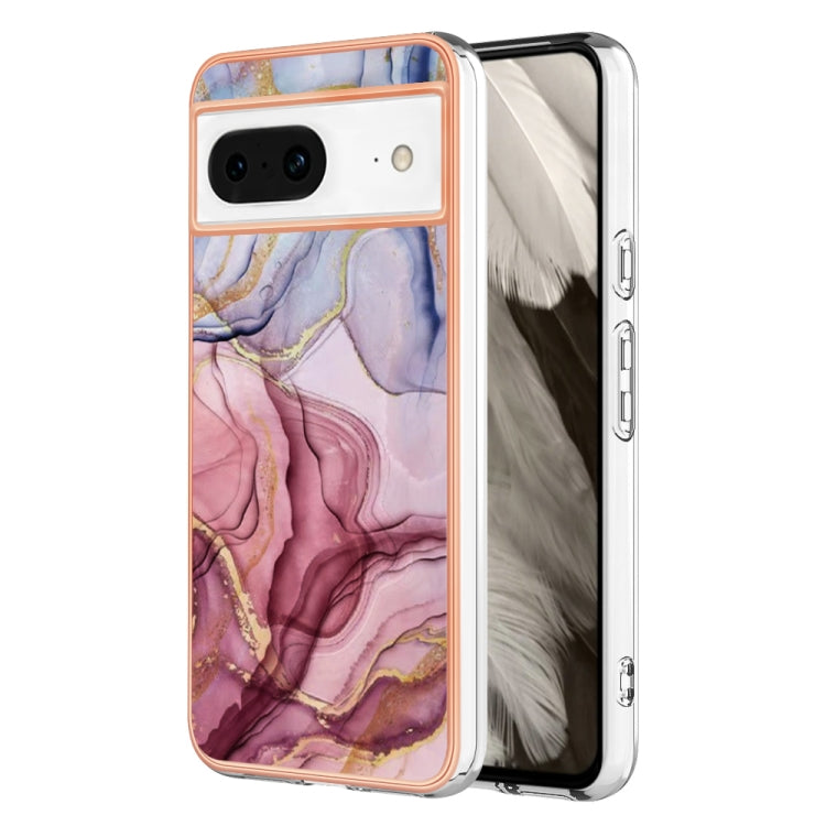 Electroplating Marble Dual-side IMD Phone Case, For Google Pixel 8, For Google Pixel 7a