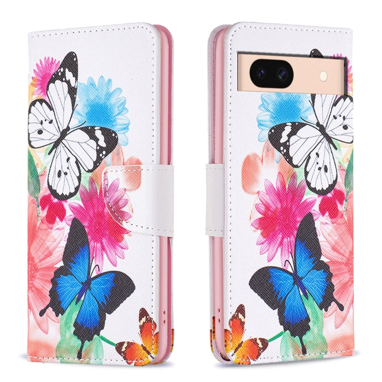 Colored Drawing Pattern Leather Phone Case, For Google Pixel 8, For Google Pixel 8 Pro, For Google Pixel 8A
