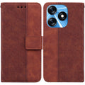 Geometric Embossed Leather Phone Case, For Tecno Spark 10 / Spark 10C