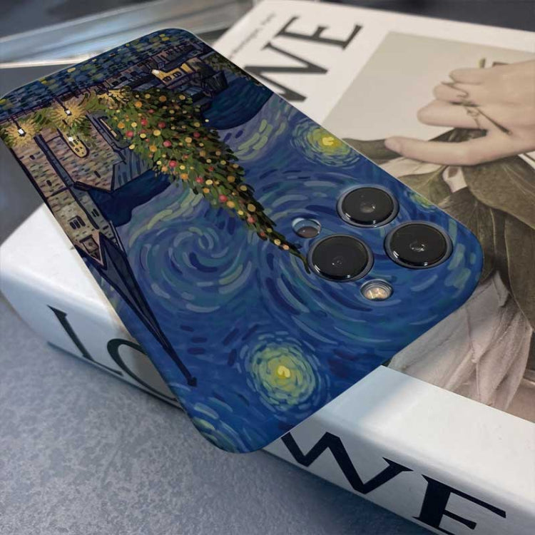 Precise Hole Oil Painting Pattern PC Phone Case, For iPhone 12 Pro Max, For iPhone 12 Pro