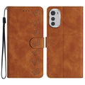 Seven Butterflies Embossed Leather Phone Case, For Motorola Moto E32, For Motorola Moto G52, For Motorola Moto G22, For Motorola Moto E20