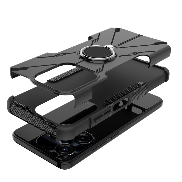Armor Bear Shockproof PC + TPU Phone Case with Ring, For Tecno Spark 10C