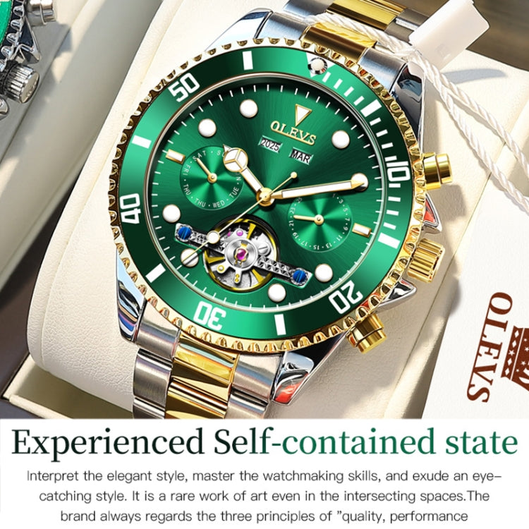 OLEVS 6605 Men Multifunctional Waterproof Mechanical Watch