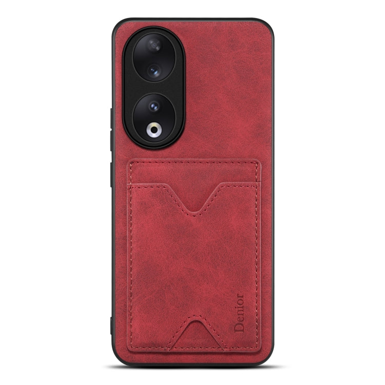 Denior PU Back Cover Card Slot Holder Phone Case, For Honor 90 Pro, For Honor Magic5 5G, For Honor Magic5 Pro 5G, For Honor 90