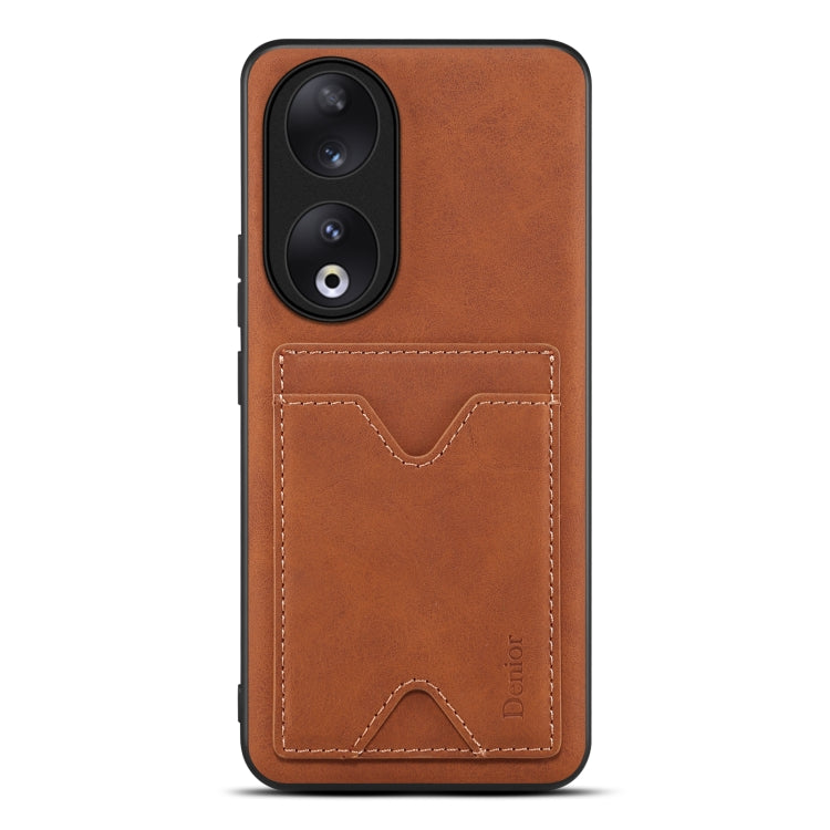 Denior PU Back Cover Card Slot Holder Phone Case, For Honor 90 Pro, For Honor Magic5 5G, For Honor Magic5 Pro 5G, For Honor 90