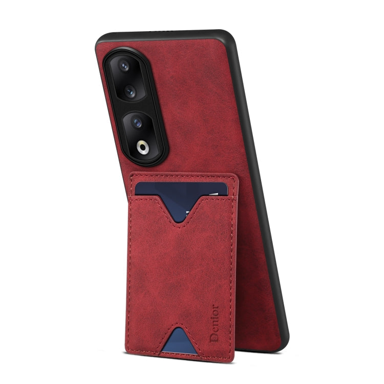 Denior PU Back Cover Card Slot Holder Phone Case, For Honor 90 Pro, For Honor Magic5 5G, For Honor Magic5 Pro 5G, For Honor 90