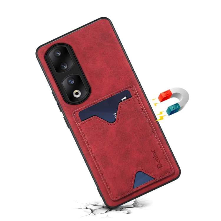 Denior PU Back Cover Card Slot Holder Phone Case, For Honor 90 Pro, For Honor Magic5 5G, For Honor Magic5 Pro 5G, For Honor 90