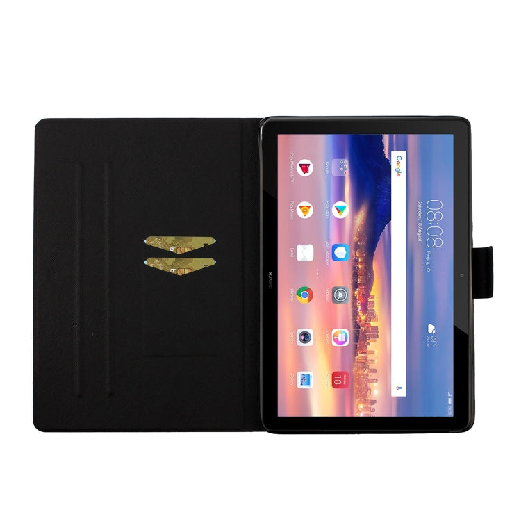 Colored Drawing Pattern Horizontal Flip Leather Case with Holder & Card Slots, For Huawei MediaPad T5, For Lenovo Tab M10 X605F X505, For Samsung Galaxy Tab A 8.0 (2019) T290, For Samsung Galaxy Tab S6 Lite P610