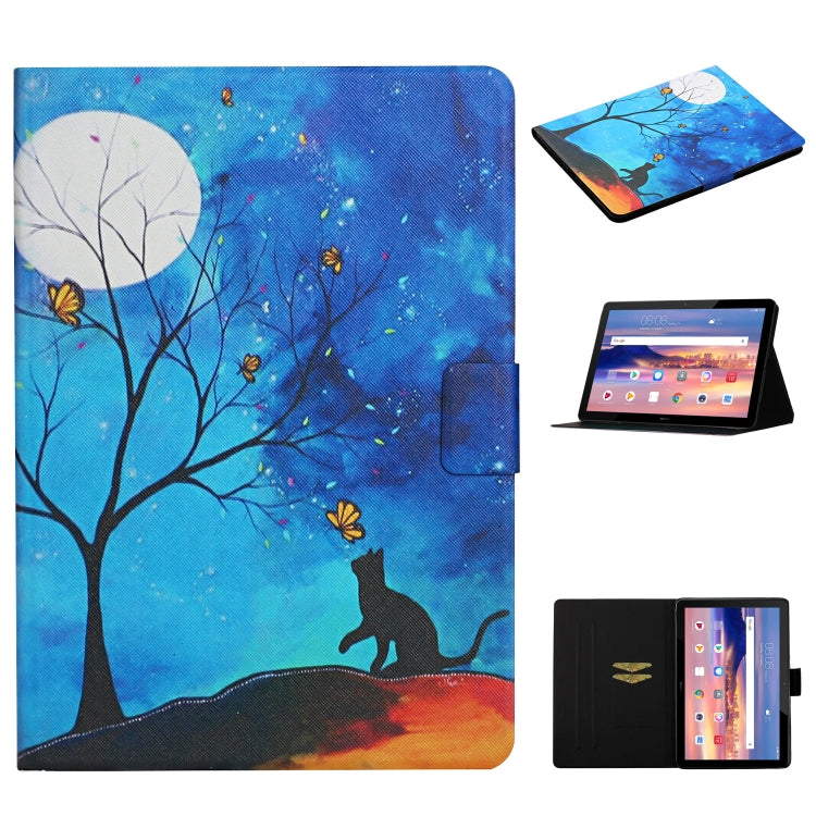Colored Drawing Pattern Horizontal Flip Leather Case with Holder & Card Slots, For Huawei MediaPad T5, For Lenovo Tab M10 X605F X505, For Samsung Galaxy Tab A 8.0 (2019) T290, For Samsung Galaxy Tab S6 Lite P610