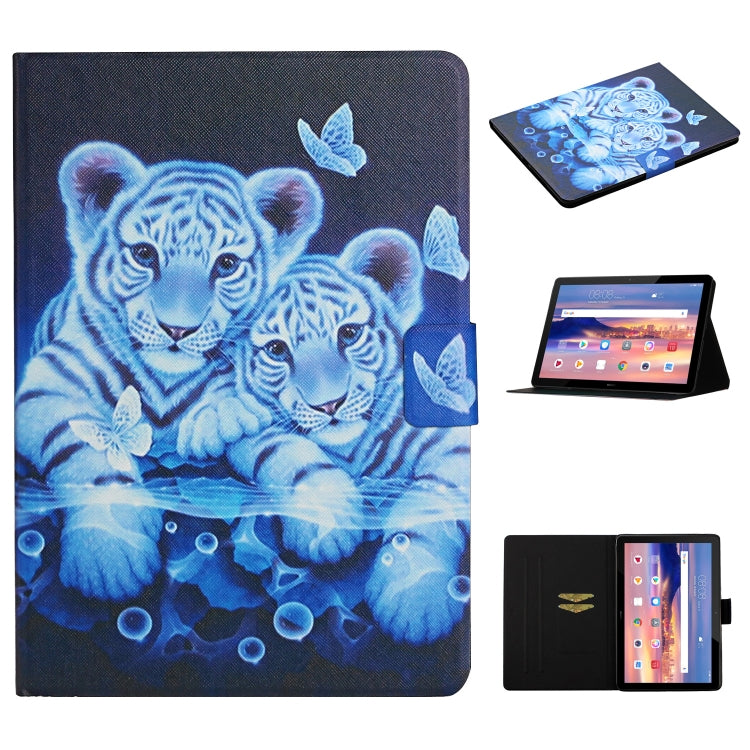 Colored Drawing Pattern Horizontal Flip Leather Case with Holder & Card Slots, For Huawei MediaPad T5, For Lenovo Tab M10 X605F X505, For Samsung Galaxy Tab A 8.0 (2019) T290, For Samsung Galaxy Tab S6 Lite P610