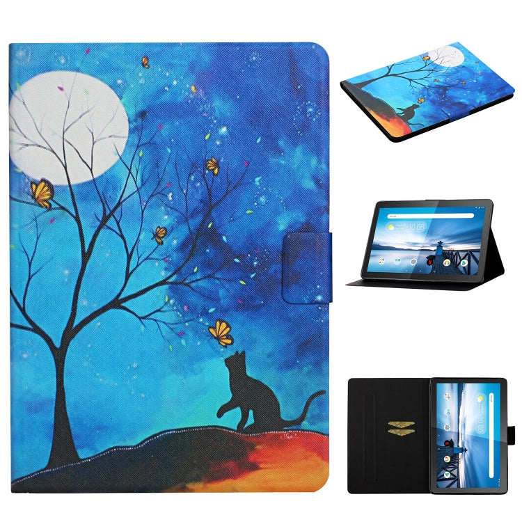 Colored Drawing Pattern Horizontal Flip Leather Case with Holder & Card Slots, For Huawei MediaPad T5, For Lenovo Tab M10 X605F X505, For Samsung Galaxy Tab A 8.0 (2019) T290, For Samsung Galaxy Tab S6 Lite P610