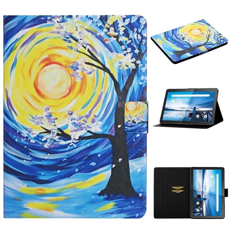 Colored Drawing Pattern Horizontal Flip Leather Case with Holder & Card Slots, For Huawei MediaPad T5, For Lenovo Tab M10 X605F X505, For Samsung Galaxy Tab A 8.0 (2019) T290, For Samsung Galaxy Tab S6 Lite P610