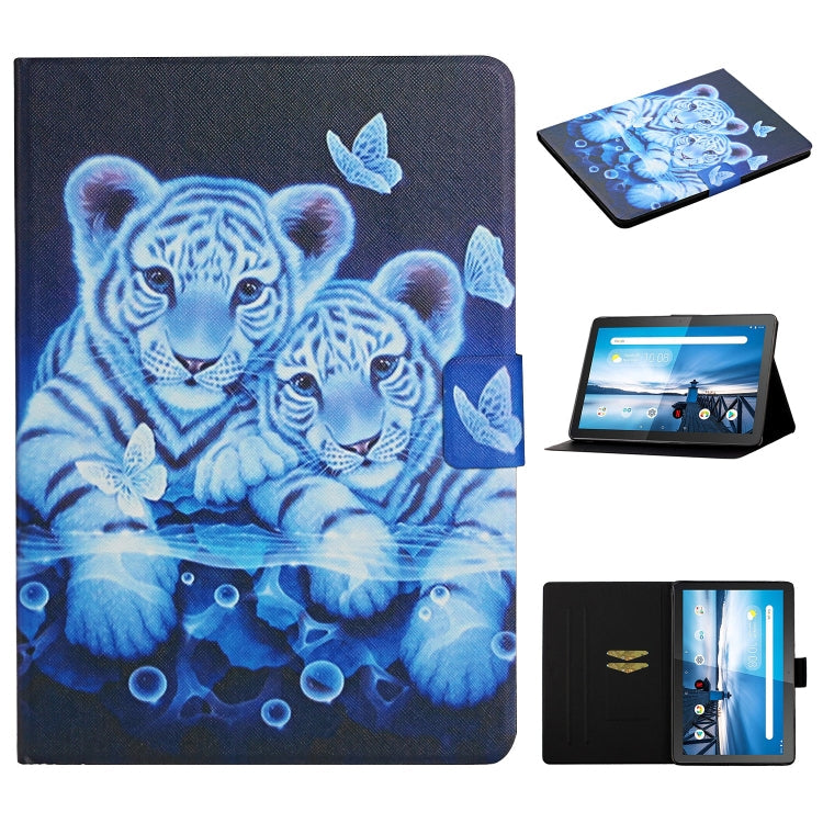 Colored Drawing Pattern Horizontal Flip Leather Case with Holder & Card Slots, For Huawei MediaPad T5, For Lenovo Tab M10 X605F X505, For Samsung Galaxy Tab A 8.0 (2019) T290, For Samsung Galaxy Tab S6 Lite P610