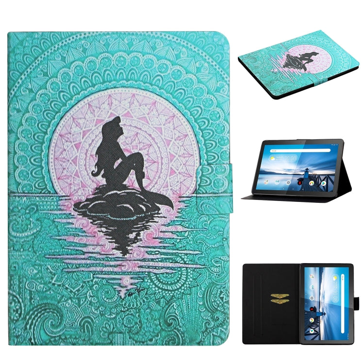 Colored Drawing Pattern Horizontal Flip Leather Case with Holder & Card Slots, For Huawei MediaPad T5, For Lenovo Tab M10 X605F X505, For Samsung Galaxy Tab A 8.0 (2019) T290, For Samsung Galaxy Tab S6 Lite P610