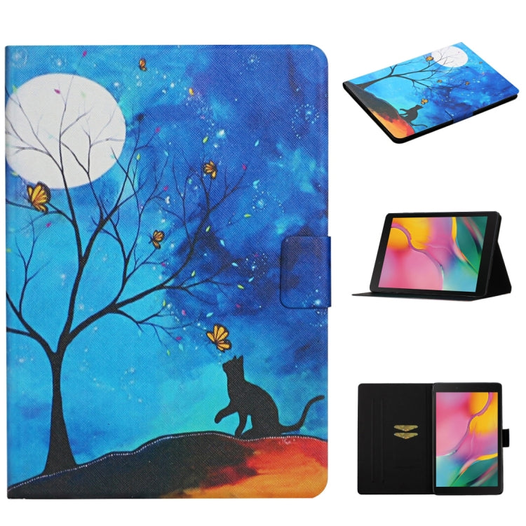 Colored Drawing Pattern Horizontal Flip Leather Case with Holder & Card Slots, For Huawei MediaPad T5, For Lenovo Tab M10 X605F X505, For Samsung Galaxy Tab A 8.0 (2019) T290, For Samsung Galaxy Tab S6 Lite P610