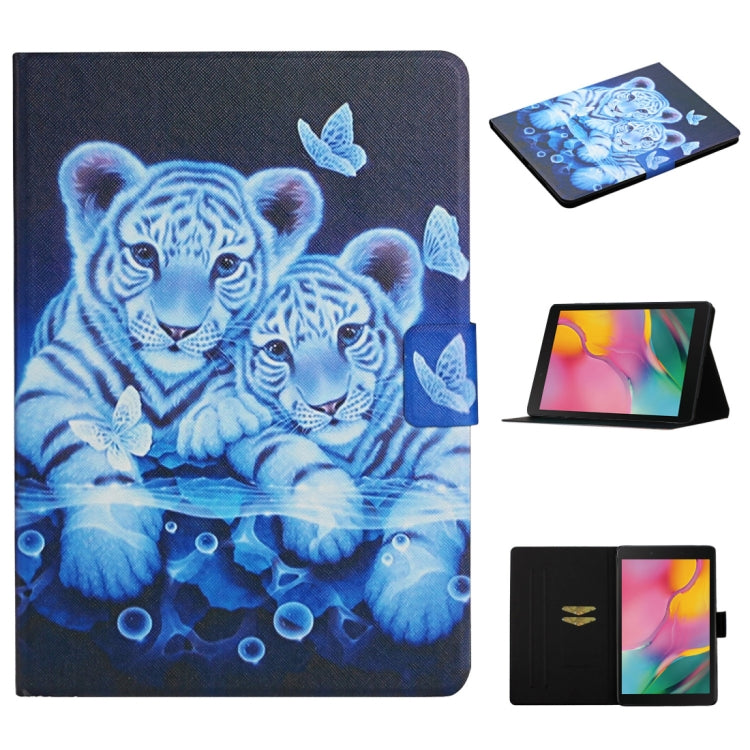Colored Drawing Pattern Horizontal Flip Leather Case with Holder & Card Slots, For Huawei MediaPad T5, For Lenovo Tab M10 X605F X505, For Samsung Galaxy Tab A 8.0 (2019) T290, For Samsung Galaxy Tab S6 Lite P610