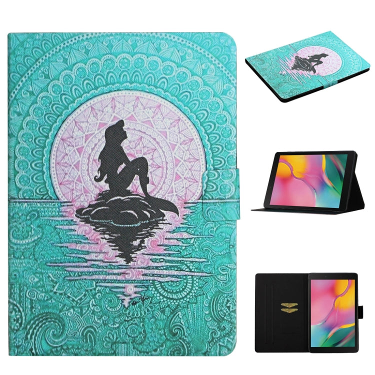Colored Drawing Pattern Horizontal Flip Leather Case with Holder & Card Slots, For Huawei MediaPad T5, For Lenovo Tab M10 X605F X505, For Samsung Galaxy Tab A 8.0 (2019) T290, For Samsung Galaxy Tab S6 Lite P610