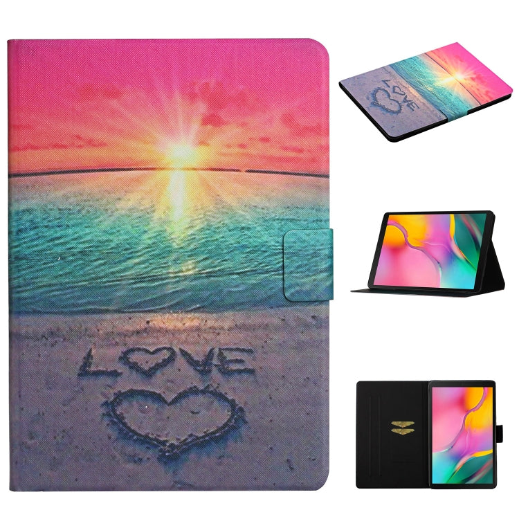 Colored Drawing Pattern Horizontal Flip Leather Case with Holder & Card Slots, For Samsung Galaxy Tab A 10.1 (2019) T510, For 7 inch Universal Tablet PC, For 8 inch Universal Tablet PC, For 10 inch Universal Tablet PC
