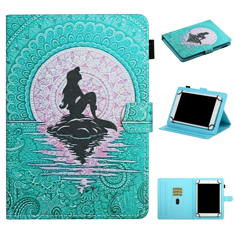 Colored Drawing Pattern Horizontal Flip Leather Case with Holder & Card Slots, For Samsung Galaxy Tab A 10.1 (2019) T510, For 7 inch Universal Tablet PC, For 8 inch Universal Tablet PC, For 10 inch Universal Tablet PC