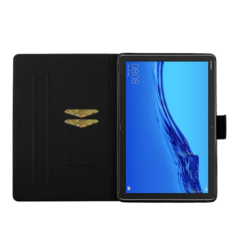 Colored Drawing Pattern Horizontal Flip Leather Case with Holder & Card Slots & Sleep / Wake-up Function, For Huawei MediaPad M5 Lite, For Lenovo Tab FHD M10 Plus X606F, For iPad 5, For iPad 10.2