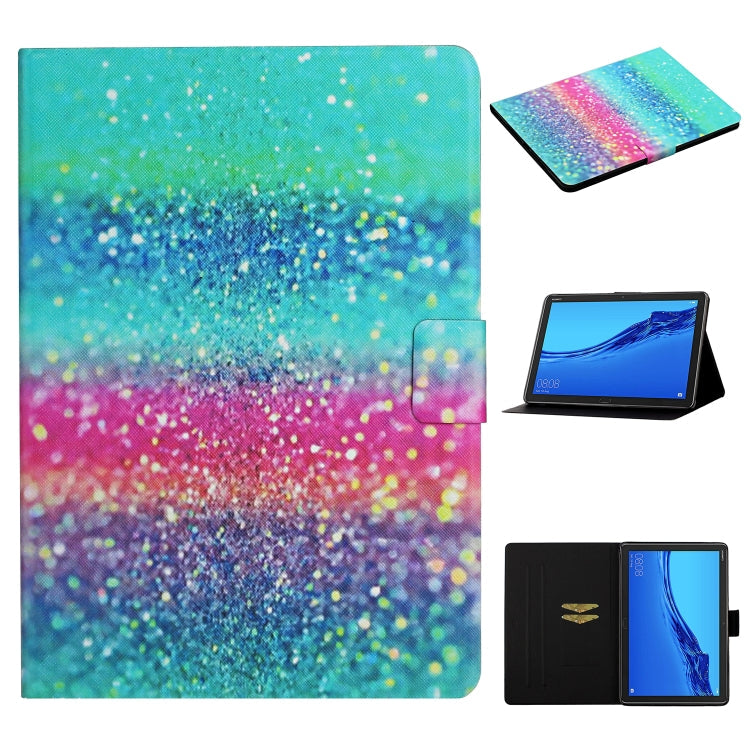 Colored Drawing Pattern Horizontal Flip Leather Case with Holder & Card Slots & Sleep / Wake-up Function, For Huawei MediaPad M5 Lite, For Lenovo Tab FHD M10 Plus X606F, For iPad 5, For iPad 10.2
