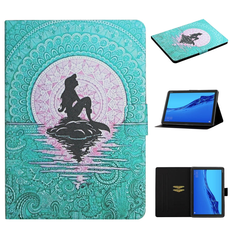 Colored Drawing Pattern Horizontal Flip Leather Case with Holder & Card Slots & Sleep / Wake-up Function, For Huawei MediaPad M5 Lite, For Lenovo Tab FHD M10 Plus X606F, For iPad 5, For iPad 10.2