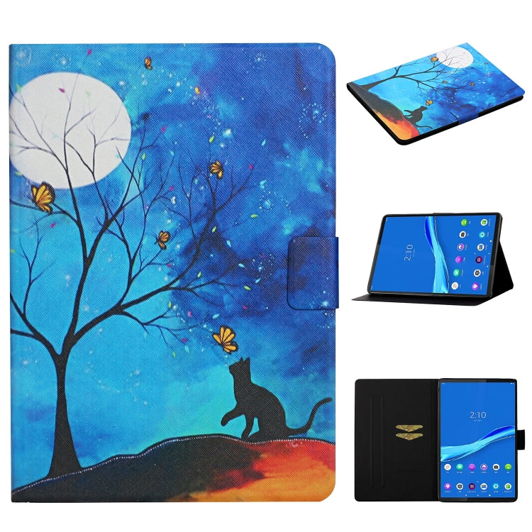 Colored Drawing Pattern Horizontal Flip Leather Case with Holder & Card Slots & Sleep / Wake-up Function, For Huawei MediaPad M5 Lite, For Lenovo Tab FHD M10 Plus X606F, For iPad 5, For iPad 10.2