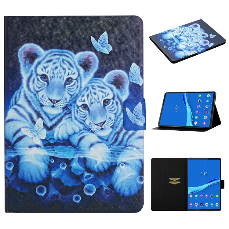 Colored Drawing Pattern Horizontal Flip Leather Case with Holder & Card Slots & Sleep / Wake-up Function, For Huawei MediaPad M5 Lite, For Lenovo Tab FHD M10 Plus X606F, For iPad 5, For iPad 10.2