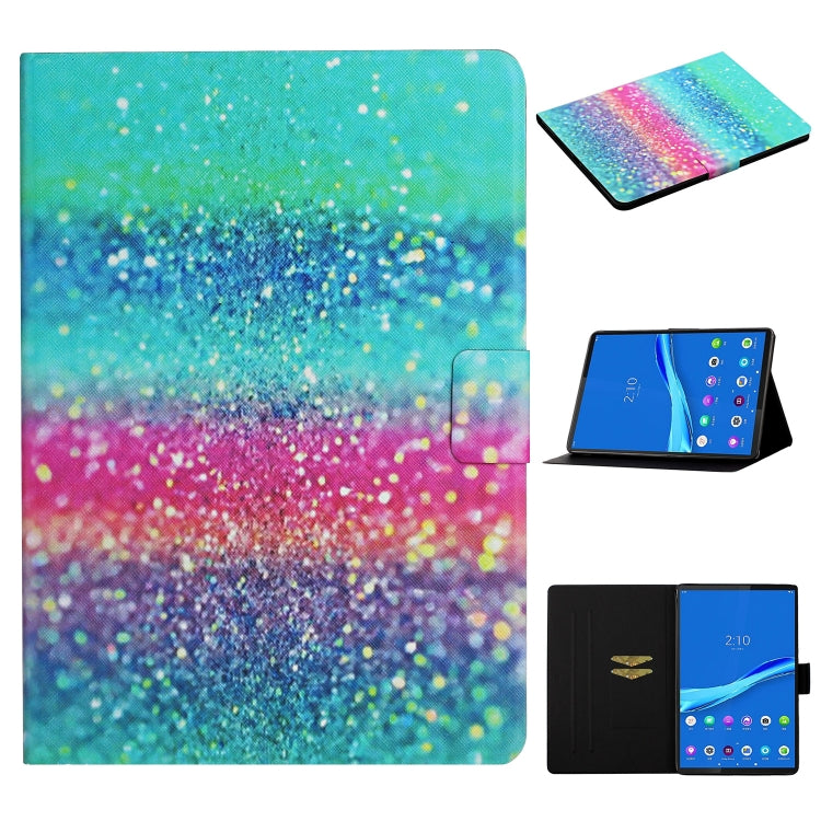 Colored Drawing Pattern Horizontal Flip Leather Case with Holder & Card Slots & Sleep / Wake-up Function, For Huawei MediaPad M5 Lite, For Lenovo Tab FHD M10 Plus X606F, For iPad 5, For iPad 10.2