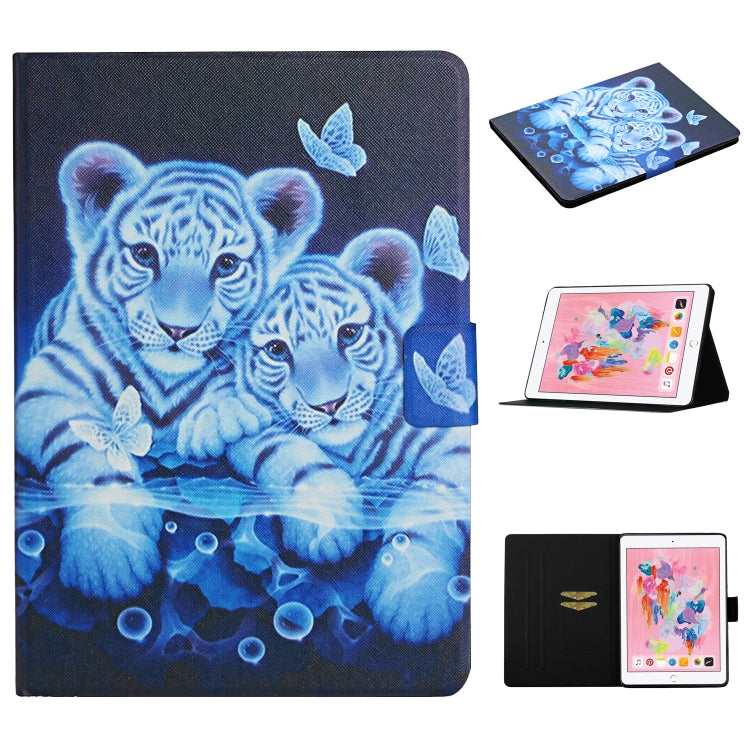 Colored Drawing Pattern Horizontal Flip Leather Case with Holder & Card Slots & Sleep / Wake-up Function, For Huawei MediaPad M5 Lite, For Lenovo Tab FHD M10 Plus X606F, For iPad 5, For iPad 10.2