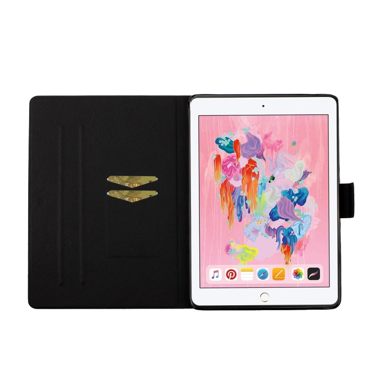 Colored Drawing Pattern Horizontal Flip Leather Case with Holder & Card Slots & Sleep / Wake-up Function, For iPad Pro 10.5, For iPad 11 Pro (2020), For iPad Mini 4 / 3 / 2 / 1, For iPad Mini (2019)