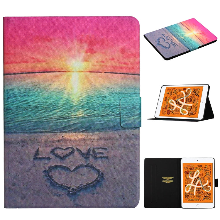 Colored Drawing Pattern Horizontal Flip Leather Case with Holder & Card Slots & Sleep / Wake-up Function, For iPad Pro 10.5, For iPad 11 Pro (2020), For iPad Mini 4 / 3 / 2 / 1, For iPad Mini (2019)