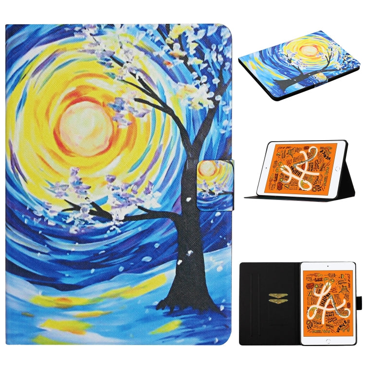 Colored Drawing Pattern Horizontal Flip Leather Case with Holder & Card Slots & Sleep / Wake-up Function, For iPad Pro 10.5, For iPad 11 Pro (2020), For iPad Mini 4 / 3 / 2 / 1, For iPad Mini (2019)