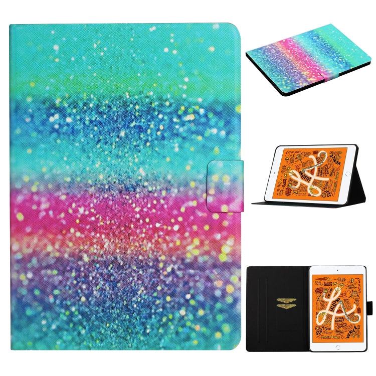 Colored Drawing Pattern Horizontal Flip Leather Case with Holder & Card Slots & Sleep / Wake-up Function, For iPad Pro 10.5, For iPad 11 Pro (2020), For iPad Mini 4 / 3 / 2 / 1, For iPad Mini (2019)