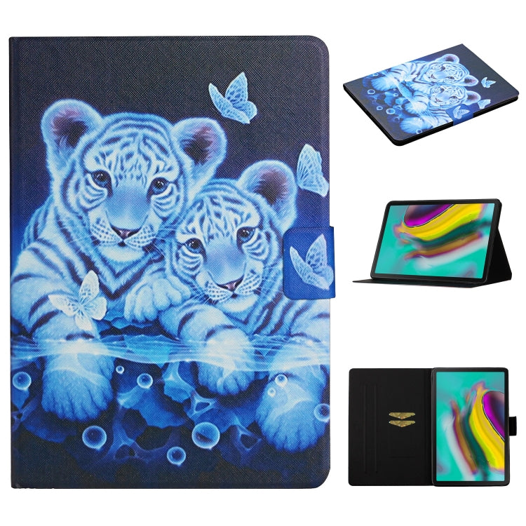 Colored Drawing Pattern Horizontal Flip Leather Case with Holder & Card Slots & Sleep / Wake-up Function, For Samsung Galaxy Tab S5e T720/T725, For Samsung Galaxy Tab S6 T860/T865, For Amazon Kindle Fire HD8 (2020), For Amazon Kindle Fire HD10 (2017)